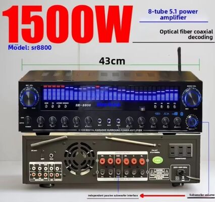 SR-8800 5.1 Kanal Ev Amplifikatörü (Özel Kalıp ve OEM Marka Özelleştirmesi)