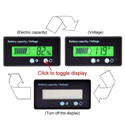 6-73V LCD Acid Lead Lithium Battery Capacity Indicator Voltmeter Voltage Tester Acid Battery Meter