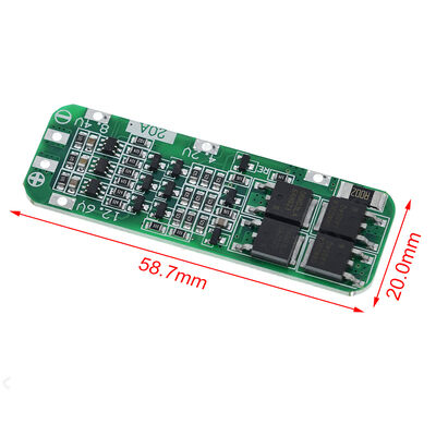 CA-3S-20A Li-ion Lithium Battery Charger PCB BMS Protection Board 18650 Cell with 12.6V Voltage