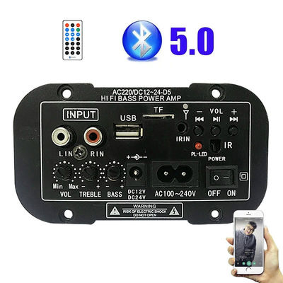 Ev ve Araç Ses Sistemi için 100W Güç ile Bluetooth 5.0 FM Radyo Güç Amplifikatörü Kartı