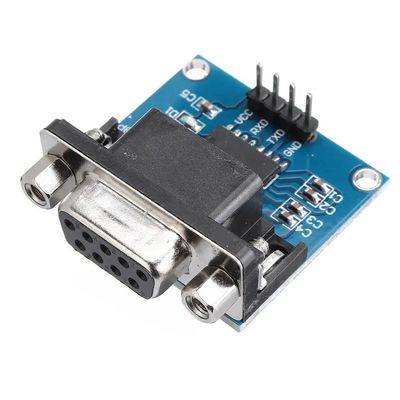 5.5V MAX3232 MAX232 Modülü RS232 TTL Seri Port Dönüştürücü DB9 Bağlantısı