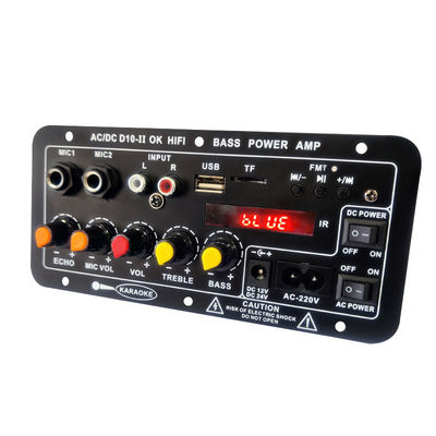 Amplifier Board Audio Modülü 40W Bluetooth 5.0 Subwoofer ve Araba Sesleri için Çift Mikrofon Girişi