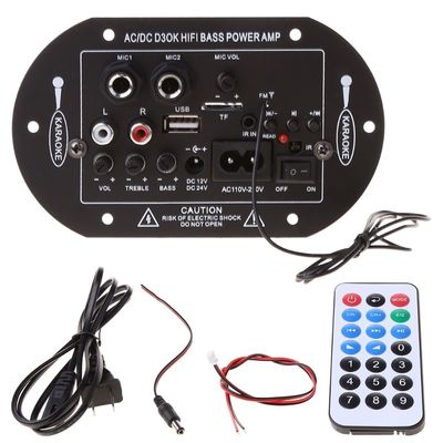 D3OK HIFI Bass Power Ev Amplifier Board 2 Kanallı Bluetooth 4.2 ve 12V 24V 220V Ses Amplifier Board