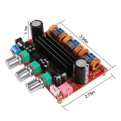 TPA3116D2 Ses Modülü 2.1 Kanal D Sınıfı Güç Amplifikatörü 200W Çıkış Gücü ve DC12-24V Geniş Voltajlı