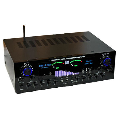 AV-888BT 2800W Ev Karaoke Çift Halka Güç Güçlendirici Yeni Model 7.1 Kanal Bölgesi Düzenleme Yüksek Güçlü Metal Yapı