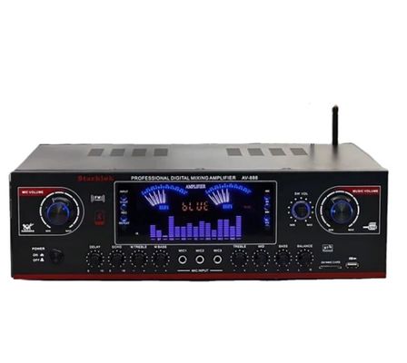 AV-888 7.1 Kanal 2000W Yüksek Güçlü Ev Tiyatrosu Karaoke Güçlendirici Hoparlör Çift Döngü 12 Tüp