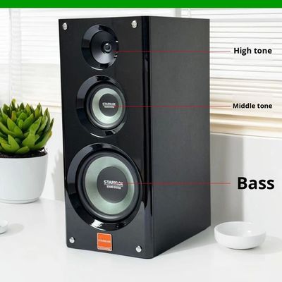 Takım: Cyclone No. 8 Boyalı Üç Yollu Ev Amplifikatör Hoparlör Seti, SR8800 Amplifikatör ve 10 inç Subwoofer ile